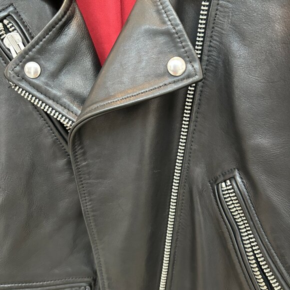 All Saints Billie Biker Leather Jacket - Picture 5 of 7